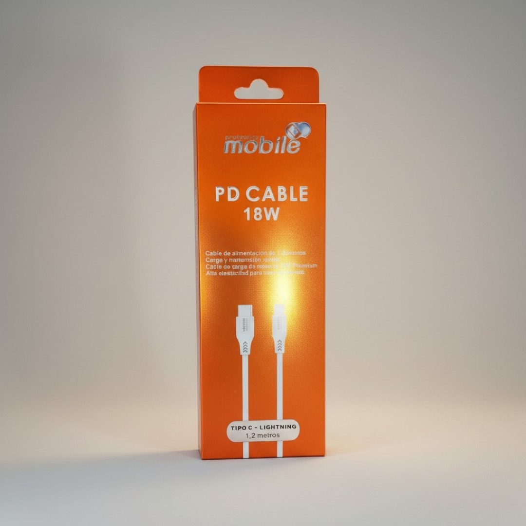 Cable PD 18W Tipo C a Lightning – 1,2 metros