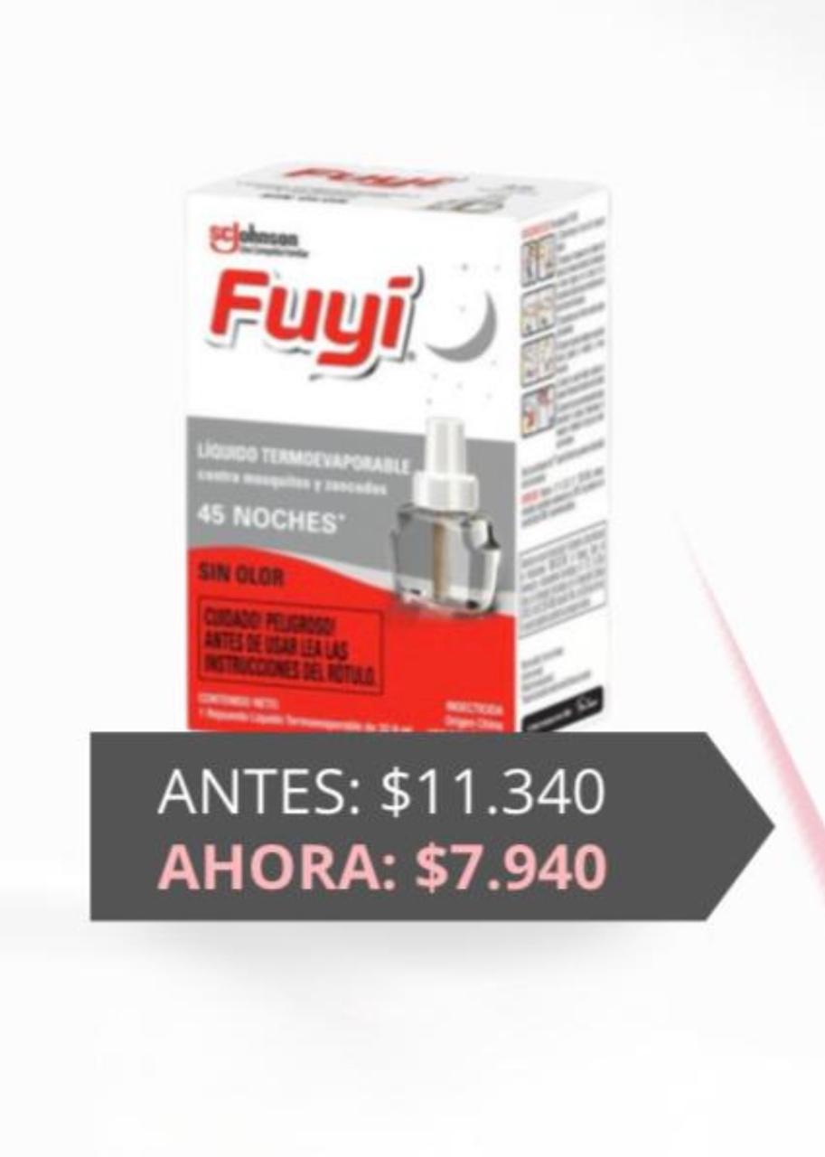 Fuyi Líquido Eléctrico Repelente REPUESTO Mosquitos Sin Olor