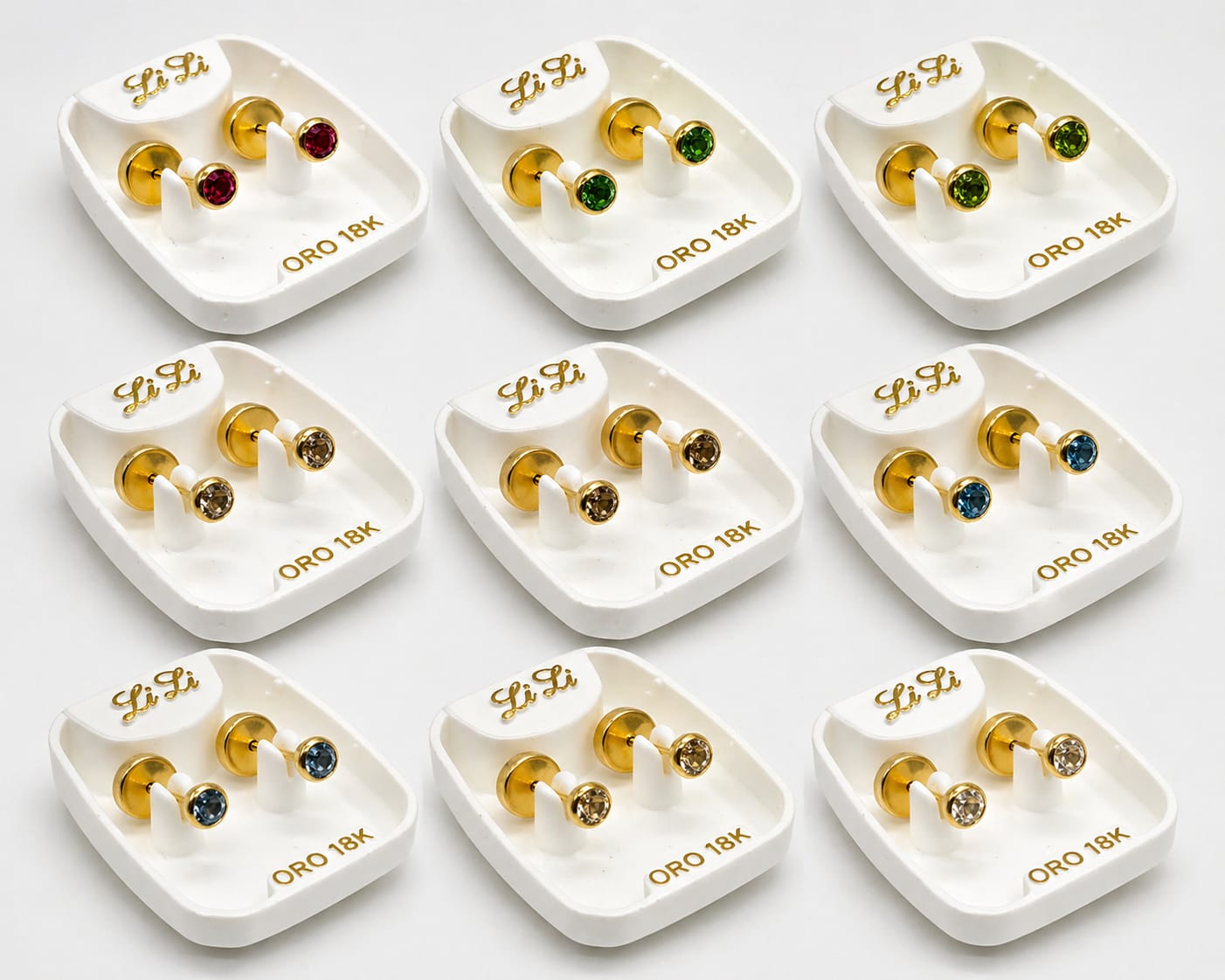 Abridores de oro 18k punto de luz